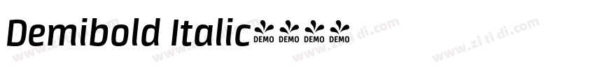Demibold Italic字体转换
